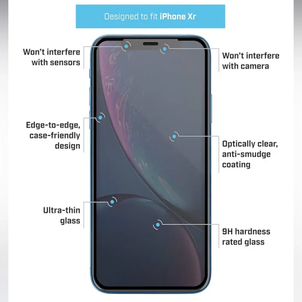 Body Guardz Tempered Glass Screen Protector for iPhone 11/XR NIB